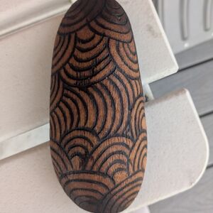 Australian Aboriginal Coolamon Bowl Wooden Patterned